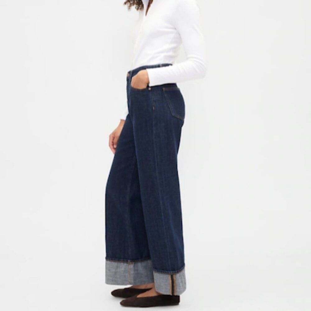 Wide Leg Wide Cuff Jeans - Picture 8 of 10